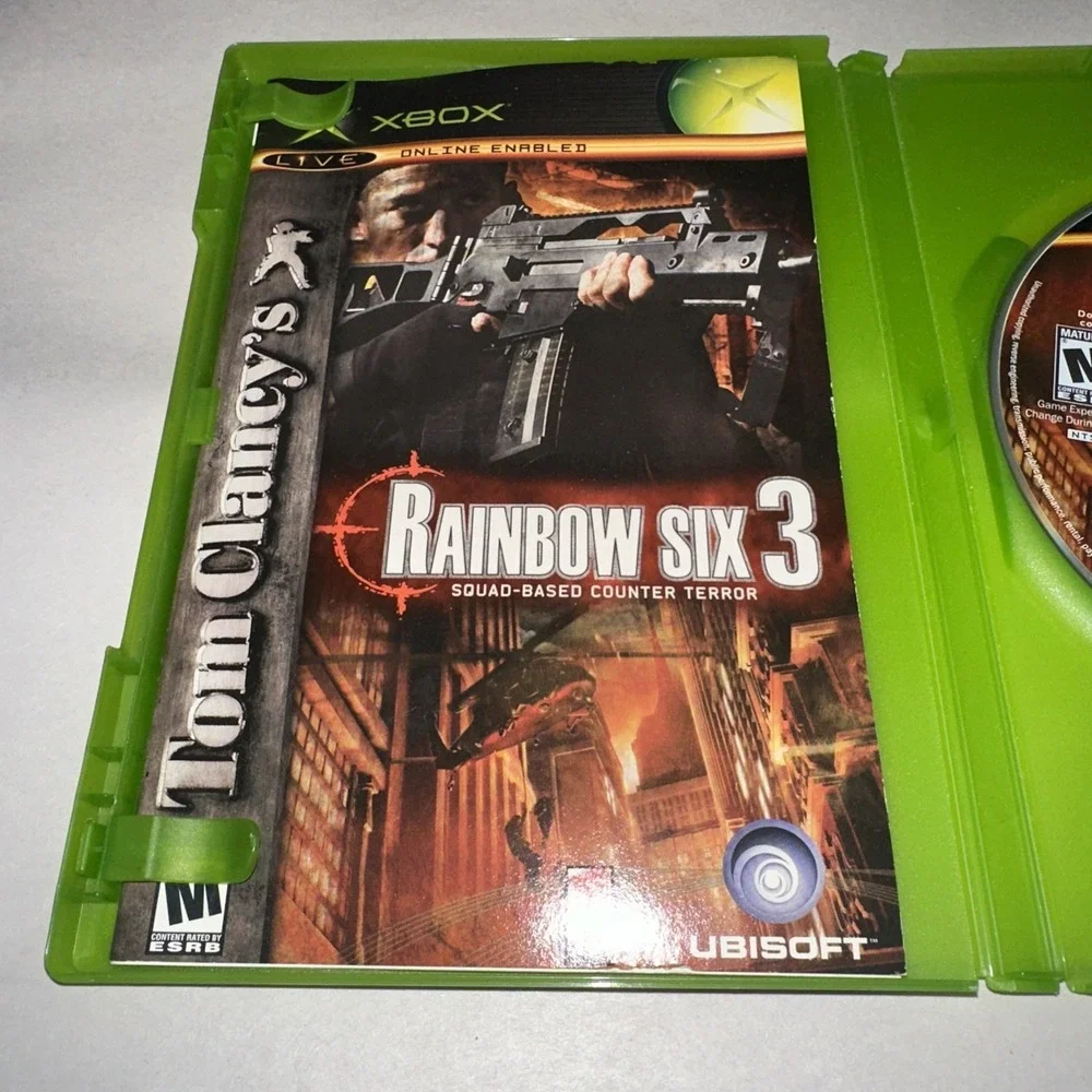 Tom Clancy's Rainbow Six 3 (Microsoft Xbox, 2003) Complete CIB W/ Reg Card EUC
